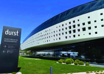 DURST’un 510 mm INKJET Baskı Makinesi fleksoya medyan okuyor