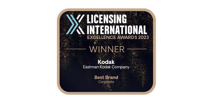 Kodak wins prestigious Licensing International Excellence Award honoring innovation and creativity in brand licensing