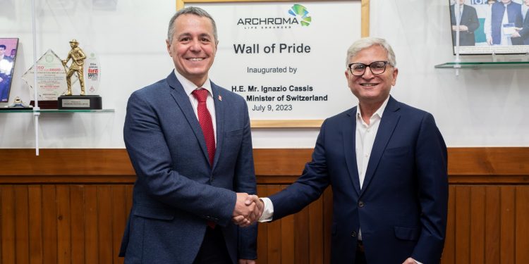 Foreign minister of Switzerland visits Archroma in Pakistan