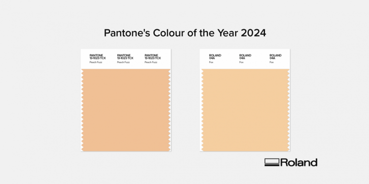 Roland DG reveals surge in orange and red ink sales in 2023 as Pantone crowns ‘Peach Fuzz’ Colour of the Year