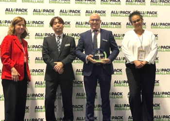 The SCREEN Truepress PAC 830F Wins Industrial Efficiency Award at All4PACK